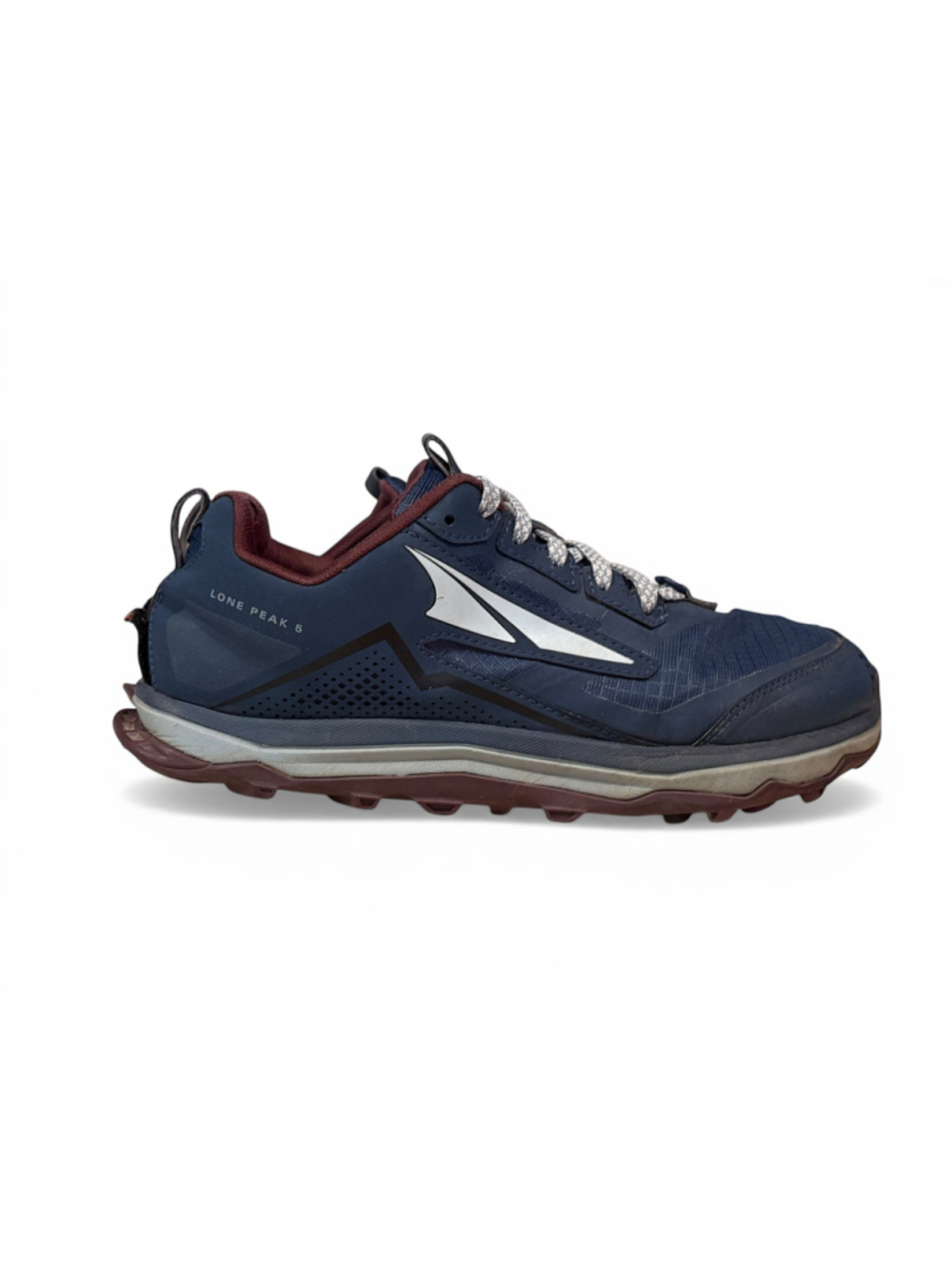 Altra Lone Peak 5 Trail Running Shoes Navy Burgundy Women's Size 8.5 Hiking - Picture 4 of 8